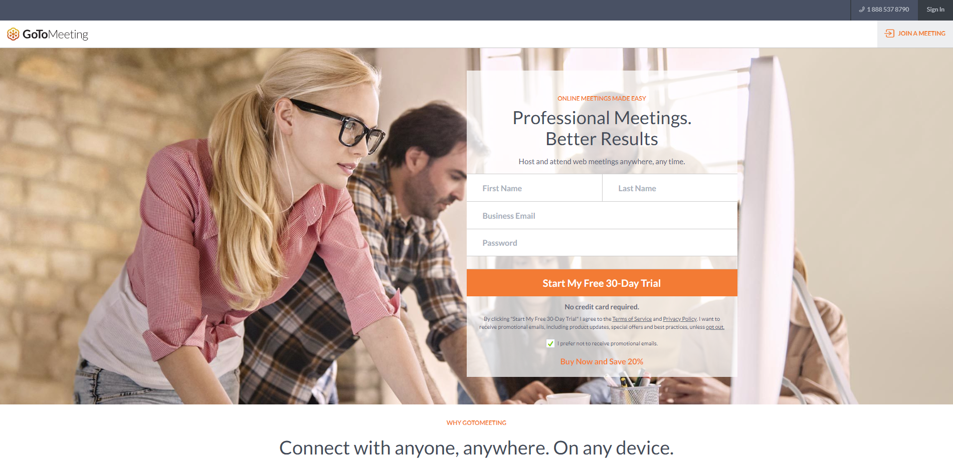 GoToMeeting lets you attend online meetings GoToMeeting lets you attend online meetings
